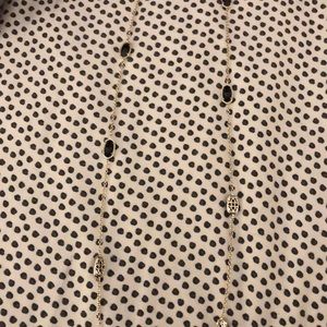 Kendra Scott Kelsie Necklace in black & gold